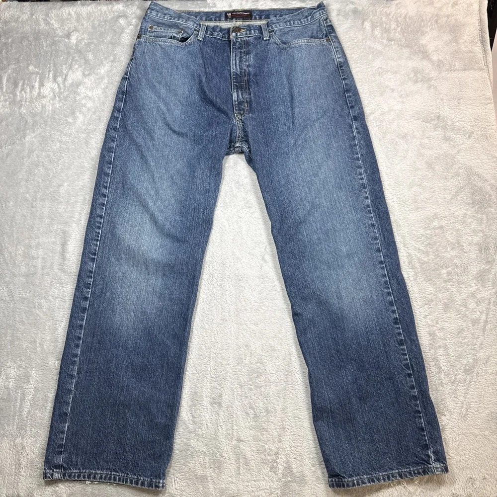 Polo Jeans Co Lauren Woodrow Jeans Men 36X32 (Fits 37X32) Blue Relaxed Straight